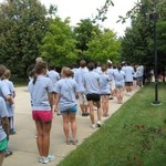 Marching band near Arboretum